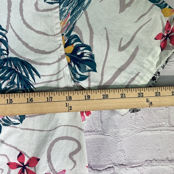 Denim & Flower Men's White Flowered Button Down Slim Fit Shirt. Sz: Medium - Picture 7 of 11